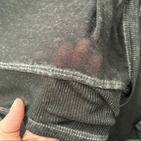 (❤️3/$30) Light /Thin Black Cardigan with design back - Picture 5 of 5